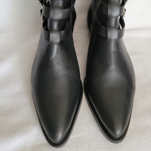 All Saints Naomi Cutout black leather bootie - Picture 4 of 15